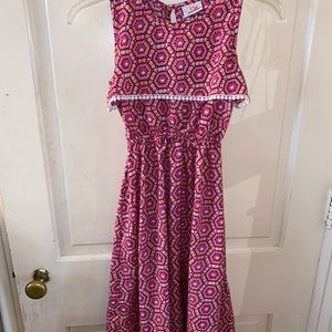 Beautiful Multicolored Summer Pink Dress